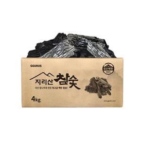 꾸버스 지리산 참숯 백탄 1kg 4kg 15kg 바베큐 구이용 캠핑 숯 차콜 식당 펜션