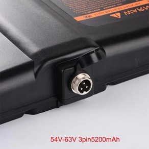 샤오미 나인봇 세그웨이용 셀프 밸런싱 전기차 배터리 리튬 연결 앱 BMS 포함 54V-63V 7500mAh, 01 3pin 5200mAh, 01 CHINA