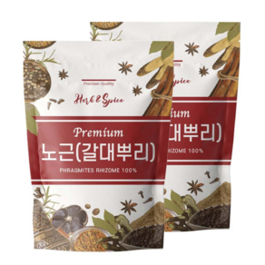 건조 노근 갈대 뿌리, 2개, 500g