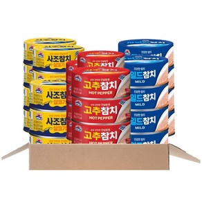 사조 살코기참치 85g x 8개 + 고추참치 85g x 8개 + 마일드참치 85g x 8개, 1세트