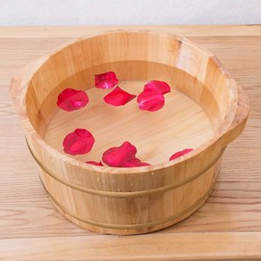 온천 바가지 히노끼 욕실 족욕통 단열 편백나무 발족욕, 1. 양동이 17cm (선물X), 1개