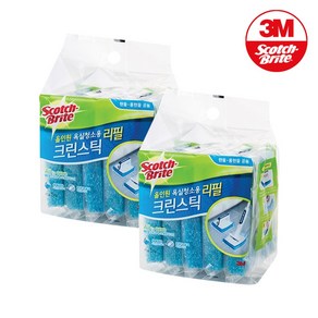 3M 스카치브라이트 뉴 올인원 욕실청소용 크린스틱 리필 5p, 2개