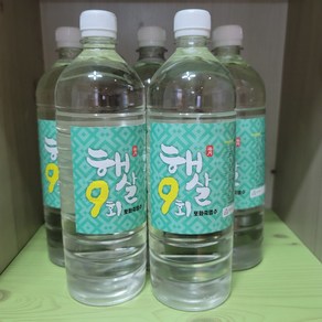 햇살9회 포화죽염수 (900ml) 염도23%이상, 900ml, 5개