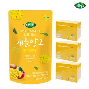 자연생각 애플망고 아이스티 190ml x30팩, 30개