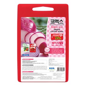 코멕스 투웨이도마 베이직 S(소 300X200X12mm), 혼합색상, 1개