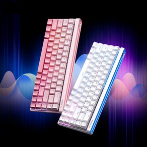 [청이스토어] 마이콩 MCHOSE Ace 68 Ai 마그네틱축 기계식 게이밍 키보드 프로급 유선8K 게이밍판 [예약판매], 화이트블루-지신축