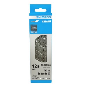 SHIMANO DEROE SLX XT CN-M7100 M8100 체인 12단 산악 자전거 자전거 체인 12v MTB/도로 자전거 체인 126L 빠른 링크, M7100, 1개