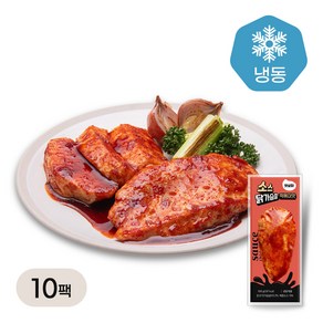 소스 닭가슴살 떡볶이맛 1kg(100gX10팩), 10개, 100g