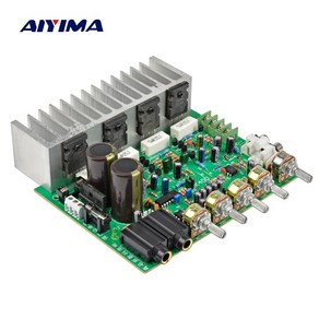 AIYIMA 250W 파워앰프 오디오 보드 HIFI 가라오케 리버브 앰프 2.0 스테레오 사운드 앰프 홈 오디오 톤 컨트롤 포함