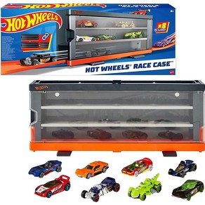 Hot Wheels 인터랙티브 디스플레이 케이스 & 자동차 장난감 8개, 1개