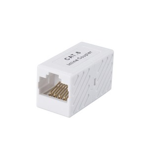 XB427 Coms CAT6 커플러 Unshelded / I형 8P8C 월플레이트 RJ45, 화이트, 1개, 30mm