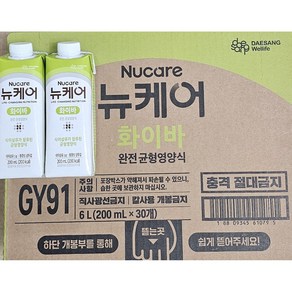 대상웰라이프 뉴케어 화이바 200ml*30팩, 30개, 200ml