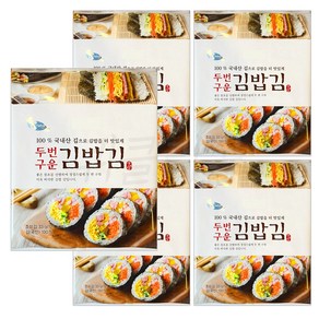 [퀴클리몰] C-WEED 씨위드 두번구운 구운김밥김 1봉당 15매, 5개