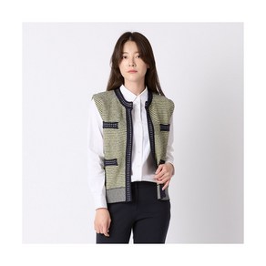 BCBG 여성 니트 조끼 버블 트위드 베스트 (B1W9K581)