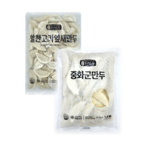 허만두 알찬 고기잎새만두1.4kg+허만두 중화군만두1.4kg, 1.4kg, 2개