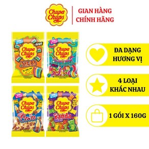 [Chup Chups 츄파춥스] 츄파춥스 마시멜로 (160g 팩), 사워바이츠, 160g, 1개