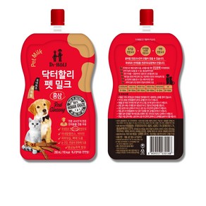 닥터할리 저지방 펫밀크 홍삼(전연령) 200ml 20개