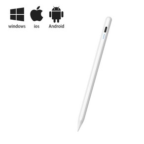 범용 스타일러스 펜 안드로이드 IOS 애플 펜슬 1 2 태블릿 휴대 전화 iPad 터치, [02] white, [02] white, 1개