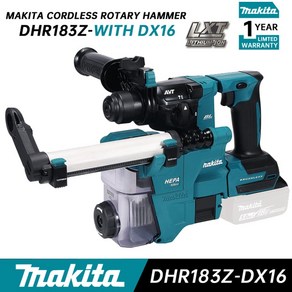 Makita-DHR183 무선 로타리 해머 DHR183Z 18V 리튬 전동 공구 다기능 타악기 임팩트 드릴 02 DHR183Z WITH DX16