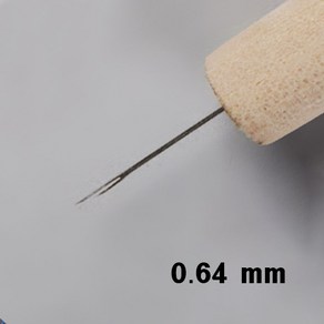 돌모아 구체관절인형 만들기 커스텀돌 제작 Gold HAIR ROOTING TOOL (식모 바늘) - Ve.Mico (0.64mm), 0.64mm