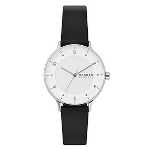 미국 직배송 Skagen Womens RIIS Quatz Analog Stainless Steel Watch Black B084ZTD5LJ