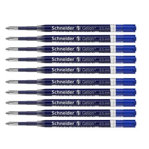 슈나이더 G 2 겔리온 젤 잉크 카트리지 펜 리필 ISO 포맷 G2 유럽 표준 사무용품 0 5mm 7mm 10, 10pcs 0.5mm blue