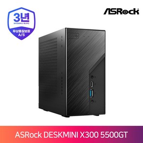 ASRock DeskMini X300 5500GT 120W M.2 디앤디컴 (32GB M.2 128GB) 미니PC, 32GB