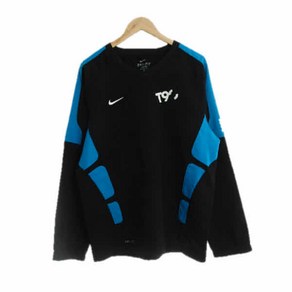 기타 NIKE블랙 컬러블록 V넥풋볼바람막이 [XL]