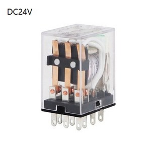 DC12V/AC220V/DC24V 11 핀 전자기 전력 릴레이 LED 표시기, DC24V (11pin), 1개