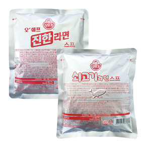 오뚜기 라면스프 285g 2종 진한1개+쇠고기1개 총2개, 1세트