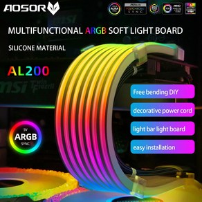 PC 케이스 PSU 확장 RGB 케이블 ATX 24Pin PCIE GPU 8PinX2 네온 컬러 라인 ARGB 스트리머 전송 어댑터 MB 5V 3Pin SYNC, 3)C, 1개