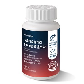 프로테오글리칸 연어코연골추출물 구절초 우슬 600mg, 1개, 60정