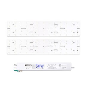 케빈라이팅 국산 삼성칩 조명 거실등 리폼 LED 모듈 거실주방등 50W 590x120mm(2장)