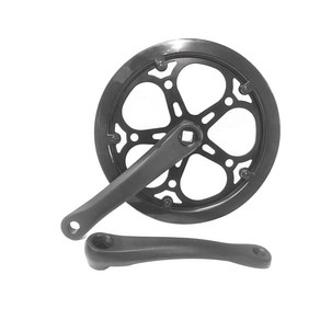 자전거 접이식 자전거 크랭크셋 52T 170mm 자전거 크랭크 세트 이빨판 싱글 스피드 자전거 다이아몬드 홀 스프라켓 액세서리, 1개
