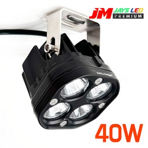 40W 고출력 LED AS보증 LED 써치라이트 화물차작업등/낚시/선박/집어등/바이크 JMS-S412F 차폭등 바닥등 12V 24V 후진등