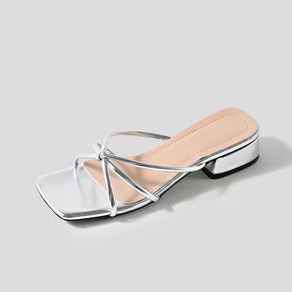 테린느 스퀘어 스트랩 쪼리 뮬 샌들(3cm)