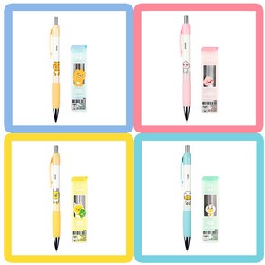 카카오프렌즈 샤프 샤프심세트NEW 단체선물 포장, [세트]무지 샤프+샤프심