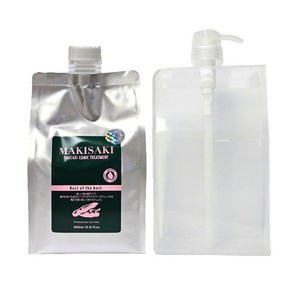 마키사키 makisaki 트리트먼트 1000ml 펌프 케이스 포함, 1L, 1개