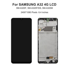 LCD 디스플레이 터치 스크린 디지타이저 어셈블리 교체 삼성 A325 DS 4G 6.4 인치, 03 TFT No Fame, 1개