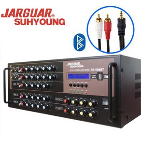 블루투스 앰프 JARGUAR 쟈가 4채널 PA-506BT 아날로그 출력 720W 노래방앰프 고출력 매장 USB 음악 방송 앰프