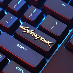 기계식 키보드 Atisan Keycap GAME OVER 테마 입력 키 아연 알루미늄 합금 금속 MX 축 용 PC 용 DIY 게임 사용자 정의, 사이버펑크