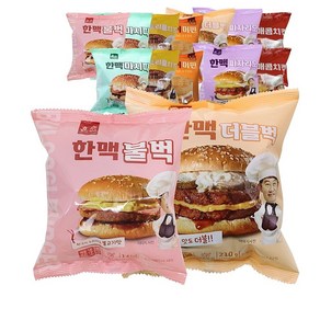 불벅 더블버거 햄버거 한맥 가성비짱 마시따 벅 등 7종총집합, 150g, 1세트