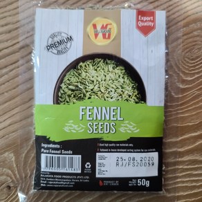 회향씨 fennel seeds woldfood, 1개, 50g, 1개입