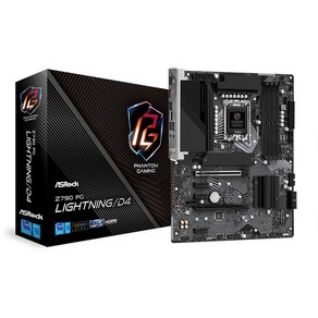 ASRock 마더보드 Z790 PG LightningD4 Intel 제12세대 · 13세대 CPU(LGA1700) 대응 Z790 칩셋 DDR4 ATX 마더보드 [국내 정규 대리점품]