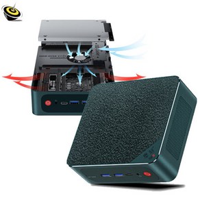 [청이스토어] 비링크 BEELINK SER6 PRO VEST AMD라이젠7 7735HS 미니 컴퓨터 미니PC 베어본, Linux * 0 * 0 * 딥그린, SER6 PRO VEST(듀얼HDMI)