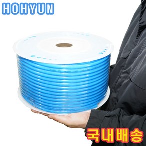 우레탄호스 pu 튜브 에어호스 내경 2.5mm이상 160m 롤 호현산업, 10mmx6.5mmx80m1롤, 1개