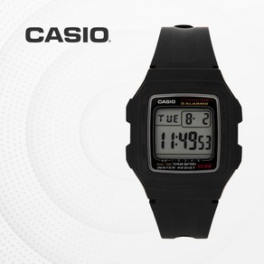 카시오 CASIO 군인 군용 군대 우레탄 전자시계 F-201WA-1A