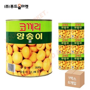 푸드올마켓_ 코끼리 양송이 통조림 홀 2.84kg 한박스 (2.84kg x 6ea), 6개