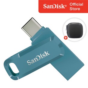 샌디스크 USB 메모리 울트라 듀얼 고 C타입 SDDDC3 나바지오 베이 블루 / USB 보관 케이스, 1개, 512GB