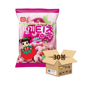 딸기팅쵹 27g x 30봉 [코스모스제과] /추억의과자 간식 주전부리 대용량, 30개